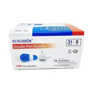 성심 펜니들 주사바늘 인슐린 주사침 8mm 31G 100개