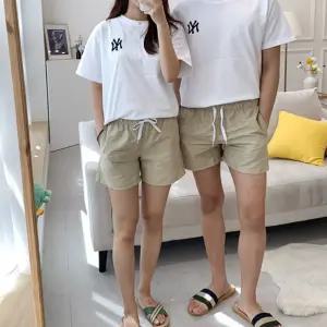 3부 비치반바지 여름반바지 워터쇼츠 비비드 커플