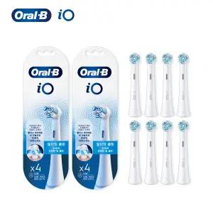 오랄비 iO 정품 전동칫솔모 탁월한 세정 화이트 8개입 (2년치) (얼티밋 클린)