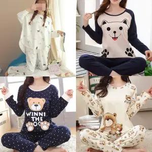 44/55-66/77 19종류 긴팔 여성 주니어 상하세트잠옷 홈웨어 실내복 파자마