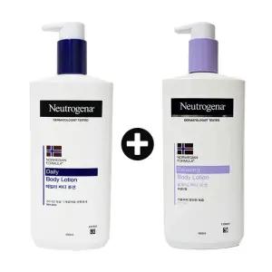 뉴트로지나 데일리 바디 로션 플로럴향 릴렉싱로션 라벤더향 450ml 2개