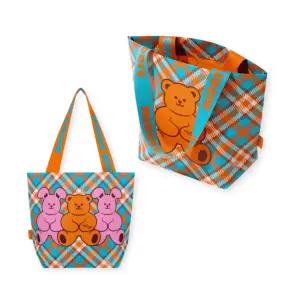 위글위글 쇼퍼백 베어앤버니 리유저블 장바구니 쇼핑백 S