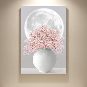 달항아리 그림 다복 풍수 인테리어 만개 달항아리 캔버스액자