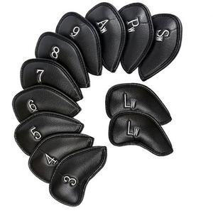 골프채커버 골프커버 골프채 가죽 골프클럽커버 골프 클럽 아이언 헤드 커버 12종 세트 아이언커버