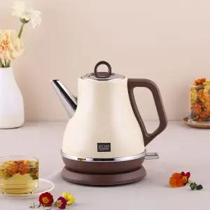 키친플라워 테티 초고속 가열 전기포트 1.2L (아이보리)