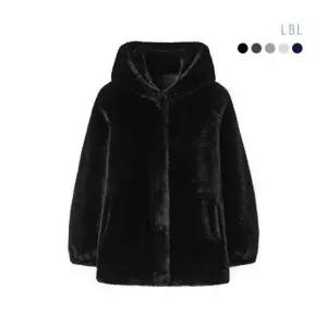 LBL NEW에센셜 FAUX밍크 후드 하프자켓 936980