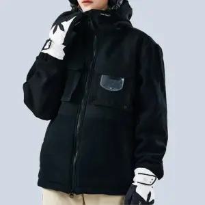 스키복 보드복 후드 집업 자켓 블랙 공용 방한복 겨울 방풍점퍼 활용도높은재킷