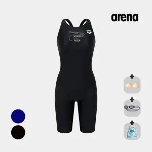 아레나 실내 여성수영복 레코드 4부 반신 레이서백 A5FL1LD44