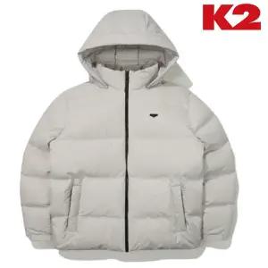 [롯데백화점]케이투 남성 원드스토퍼 조인성다운 패딩 자켓 시그니처 씬에어(THINAIR) 블랑 KMW24563