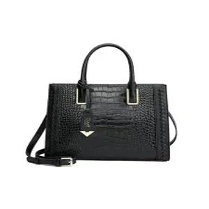 악어 무늬 핸드백 중년 여성 가방 패션 숄더 소가죽 고급 대용량