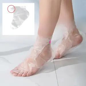 일회용 비닐 발커버 100개 보습용 풋커버 각질 보습 크림 흡수 비닐양말 발마사지
