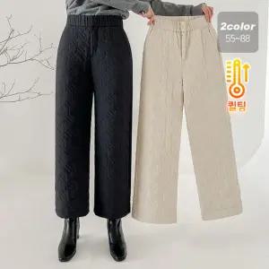 제이샐라 밴딩 퀼팅 패딩바지