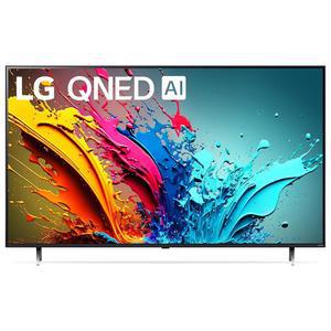 알렉사가 내장된 매직 리모컨 AI 기반의 LG 86인치 QNED85T 시리즈 LED 스마트 TV 4K 프로세서 평면 화면(86QNED85TUA, 2024)