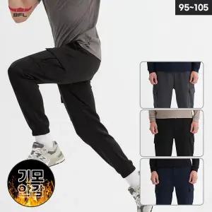 [BFL] 남성 겨울 히트업 포켓 기모 카고바지 밴딩 조거팬츠 작업복 트레이닝팬츠 W2EBPS-814B