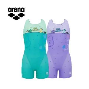 아레나 여아 수영복 젤리베어 3부 반신 레이서백 수영복 A5FG1GL02