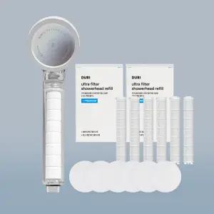 [6개월 세트] NEW 두리 울트라 아토필터 샤워기 본품 + 리필 필터 6p 세트