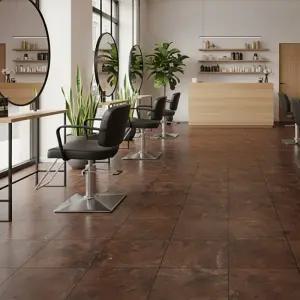 로즈로사 접착식 데코타일 [40CM X40XM] 메탈 브론즈 ECK-4024-10장 (0.5평)