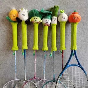 야채 채소 인형 배드민턴 라켓 그립커버 손잡이 핸들 보호 파