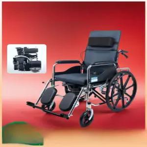 썬디크 경량 접이식휠체어 노인용 다기능 재활 휴대용 변기 포함