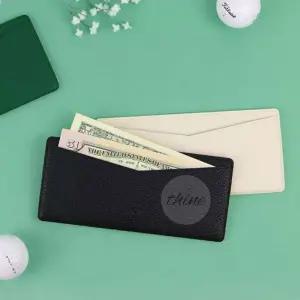 다인1412 슬림한 인조가죽 지폐파우치 명절선물 지폐보관 골프장지갑