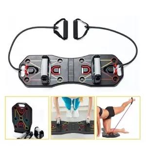 푸쉬업보드 세트(보드+푸쉬업바+튜닝밴드) 멀티 홈트/운동/용품/실내/기구/무소음/가정/가슴/팔굽혀펴기