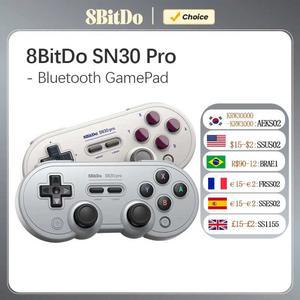 8Bitdo SN30 Pro 파이 MacOS, 무선 게임패드 블루투스 (NS, 스위치 (닌텐도 2용) Steam, 컨트롤러 게임 라즈베리 조이스틱 안드로이드, 지원)