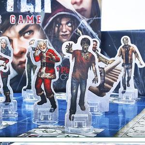 투명 플라스틱 카드 스탠드 베이스, 독특한 고정 소품, 2mm 종이 홀더 게임 10 개,