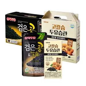 삼육두유 검은콩&칼슘 190ml 20팩+서울에프엔비 검은콩호두와아몬드 190ml 16팩