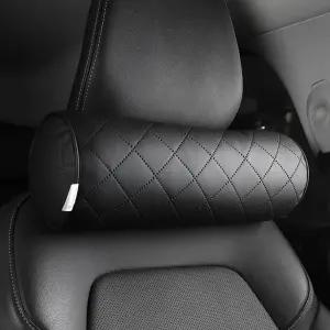 (1+1) 메이튼 차량용 목쿠션 자동차 목베개 헤드레스트 가죽 목받침