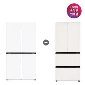 LG 디오스 오브제컬렉션 매직스페이스 냉장고 + LG 디오스 김치톡톡 (T875MHH111 + Z408MEEF23)