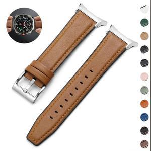 호환 갤럭시[호환] 울트라 2025 워치 8 40/44mm 스마트워치 밴드 갤럭시[호환] 워치 울트라 47mm 8클래스용 가죽 실리콘 하이브리드 스트랩