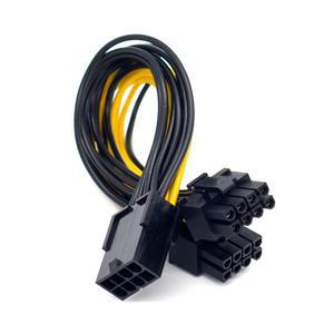 RGEEK 8핀 듀얼 6+2핀 PCI-Express PCIE VGA 그래픽 비디오 카드 GPU 어댑터 전원 공급 분배 케이블 20cm