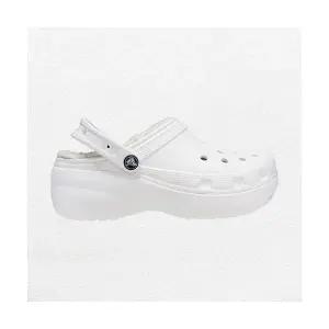 [크록스]클래식 플랫폼 라인드 클로그 여성 털샌들 207938-100 631243