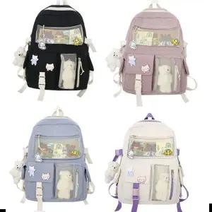 고등학생가방 10대 캐주얼 백팩 고등학생 책가방 유행 가방