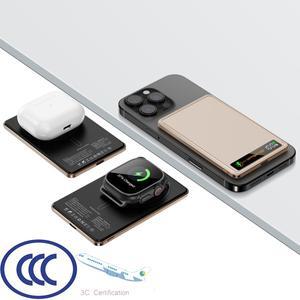 3C CCC 맥세이프 호환 무선 마그네틱 보조배터리 휴대용 고속 충전 5000mAh 보조