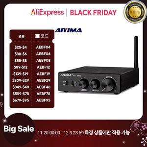 AIYIMA A07 PRO Bluetooth 증폭기 TPA3255 QCC304X 스테레오 2.0 채널 300Wx2 전력 디지털 RCA APT-X 홈 사