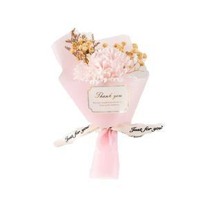 졸업꽃다발 비누 카네이션 꽃다발 어머니의 선물 작은 영구 동반자 미니 말린