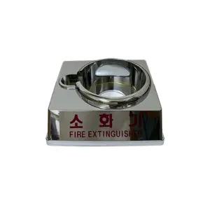 엔클리어 소화기받침대(유광크롬도장 135파이) 보관 보관대 거치대