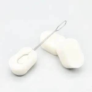 고품질 젖병솔 교체형 스텐레스 주방 병솔 스펀지 세트 스펀지솔 (WFIOM9G)