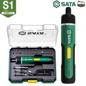 SATA 미니전동드릴 3.7V 151051K 라인포스 일자형 비트포함 32PCS C타입충전