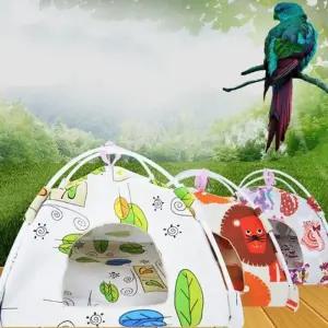 은신처 앵무새 소형 침대 침대 둥지 소동물 텐트 새집 새장