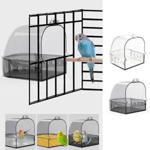 모이통 샤워 욕조 다기능 목욕통 외부 새장 앵무새 화장실