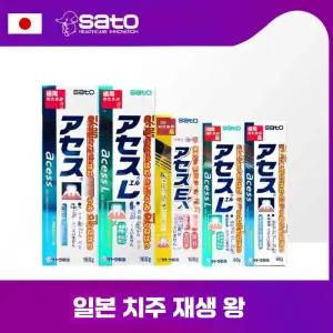 일본 사토 sato acess L 치약 잇몸 관리 잇몸 강화 구취 제거 상쾌한 입안 160g