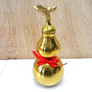 황금빛 팔괘 호리병(높이:14cm))/호로병/조롱박/풍수인테리어/골동품/엔틱소품