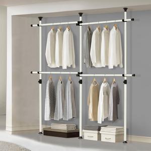 왕자 4단 고정 행거 수납 옷걸이 545