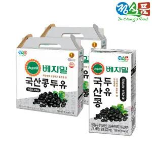 [정식품]베지밀 국산콩 검은콩 고칼슘 두유 190mlx32팩