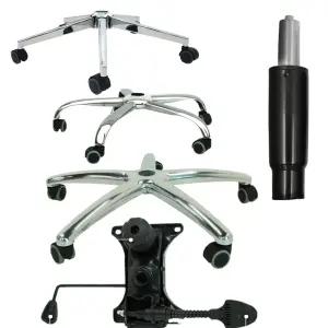 로엠가구 회전 의자 다리 쇠발 스틸 바퀴 오발 럭킹