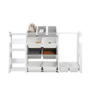 [루나스토리] 에코 장난감 정리함 E 책장 정리대 아이방 행거 수납장_색상선택