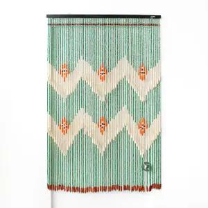 그린 나무 구슬문발 목각발 l 현관발 나무발 우드볼 업소용문발 공간분리 빈티지 벽장식