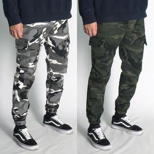 겨울용 카모 속기모 카고조거팬츠 빅사이즈 밀리터리 위장 반밴딩 스판 조커바지